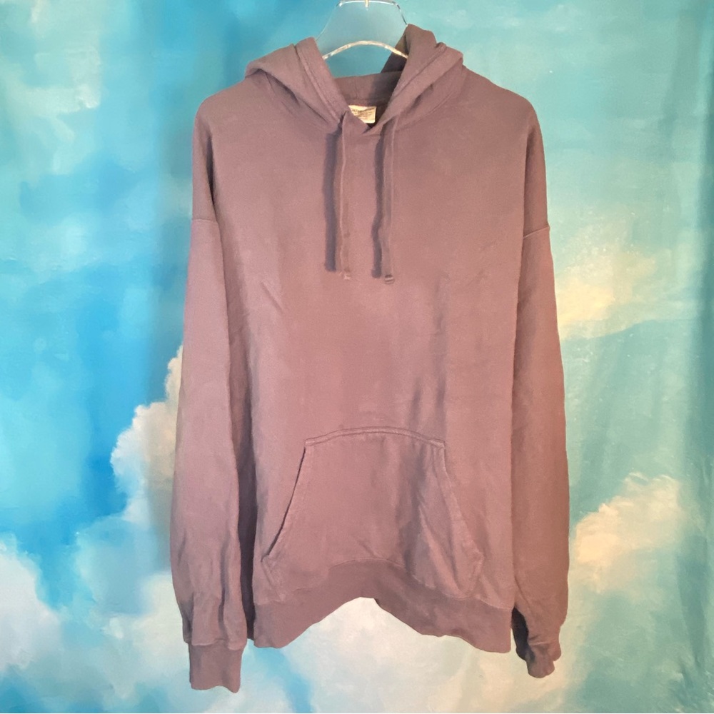 COMFORT WASH VINTAGE BLUE PULLOVER HOODIE - SZ XL